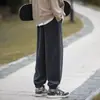 Directamente del fabricante: Pantalones de pana estilo americano con cordón, pantalones casuales para primavera y otoño, joggers de pierna recta holgados, sudadera moderna para hombre