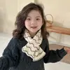 Bufanda de punto de estilo coreano para niños, cálida bufanda de estilo occidental para niños y niñas, bufanda retro de otoño e invierno, bufanda de lana para bebés.