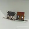 Con doble orificio para oreja borde recto borde rizado con pie de bahía asiento madre USB2.0 asiento madre SMT de parche horizontal de 9 PIN