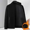 Otoño Invierno Nuevo Suéter de Punto Grueso con Cuello Alto para Hombre, Terciopelo Interior, Moda Juvenil, Chaqueta Cardigan Casual para Hombre