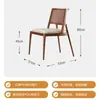 Silla de Comedor de Ratán Estilo Medieval Silla Retro de Ocio para el Hogar Restaurante Hotel Estilo Silencioso Silla de Madera Maciza de Diseño Artístico