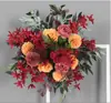 Novos adereços de casamento Arco quadrado de ferro dourado prateleira retrátil palco criativo de casamento decoração suporte de flores de fundo