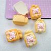 Carcasa de Teléfono de Crema DIY de Juego de Comida de Cerdito de Dibujos Animados Brillante Accesorios de Resina Hecho a Mano Horquilla Diadema Material para Joyería Bolsa