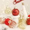 Bola decorativa navideña, exquisita decoración navideña, decoración de árbol, colgante navideño, bola navideña pintada, decoraciones de cristal