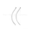 Acero Inoxidable 316 Acero de Titanio Guía de Varilla Curva Inserto de Aguja Rosca Guía de Aguja Curva Labio de Caña Clavo de Oreja Stud Piercing Accesorios