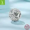 Acessórios Originais em Prata S925 Estilo Vintage Árvore da Vida com Contas e Design Vazado Personalizado para Pulseiras DIY