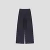 Calça Lã Grossa Forrada com Fleece Perna Larga para Mulheres 2025 Inverno Novo Estilo Cintura Alta Quente Emagrecedora Macia Reta