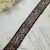 Renda Brilhante com Lantejoulas e Contas Bordadas à Mão, Largura 4cm, Acabamento para Vestido de Noiva DIY, Decoração de Cinto, Material para Palco
