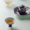 Ino Kiyosong Ritmo Púrpura Flor Branca Pintada à Mão Conjunto de Chá Kung Fu Caixa de Presente High-end Um Bule e Uma Xícara Conjunto de Chá Souvenir Presente