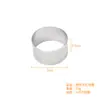Molde Redondo de Acero Inoxidable 430 con una Altura de 3.5 Cm, Molde Perforado para Tarta Francesa, Aro para Mousse de Frutas, Molde para Galletas