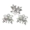 26 Tipos de Colgantes Antiguos de Plata con Temática Navideña DIY Accesorios de Joyería Retro de Aleación Colgantes para Collares y Pulseras Transfronterizos