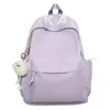 Mochila Simples Leve de Cor Sólida Novo Estilo para Estudantes Universitários, Mochila de Grande Capacidade para Estudantes do Ensino Médio, Bolsa Escolar, Mochila de Viagem