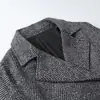 Venta al por mayor de ropa para mujer estilo europeo y americano transfronteriza INS, moderna y elegante, blazer de solapa con patrón de espiga de nicho de alta gama