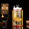Garrafas de Vidro para Fazer Vinho, Recipientes Selados Domésticos, Potes de Vidro para Vinho Medicinal de Ginseng, Recipientes para Vinho, Potes para Bebidas Alcoólicas com Torneira, Garrafas Especiais para Vinho