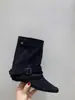 Botas de montar de estilo retro para mujer, con hebilla, punta fina, hasta la pantorrilla, moda de verano 2026 para aumentar la altura, botas geniales y versátiles con tacón de plataforma.