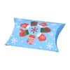 Nueva caja de embalaje de dulces navideños europeos caja de almohada navideña personalizada fabricantes de cartones de dulces al por mayor