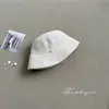 Sombrero de pescador otoño e invierno para mujer, sombrero de invierno retro artístico, mezcla de lana, color liso, elegante, cálido, sombrero tipo cubo que adelgaza el rostro