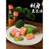 Prato de Gelo Redondo para Sashimi Retangular Peixe Sashimi Salmão Placa de Gelo Pode Ser Usado Adicionando Água Comercial