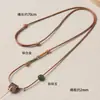 Cordón de Colgante Directo de Fábrica Retráctil Ajustable Lanyard de Alta Calidad Accesorios para Collares Cordón de Collar Cordón de Cuero Encerado Tejido a Mano