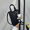 Bolsas de Palha de Nicho para Mulheres 2025 Verão Nova Moda Bolsas Femininas Populares Bolsas Transversais de Ombro Pequenas Bolsas Tote Bolsas para Celular