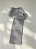 2025 Nuevo Estilo Coreano Invierno Estilo Ing Color Puro con Bufanda Abrigo Estudiante Cálido Tejido Versátil Bufanda de Pareja
