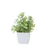 Venda Quente Transfronteiriça Planta de Simulação Planta Falsa Planta Verde Decoração Interna e Externa Eucalipto em Vaso de Plástico Planta Pequena em Vaso