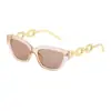 Gafas de sol Cat Eye con Montura Pequeña para Mujer, Nuevas Gafas de Sol Gruesas con Cadena de Moda, Gafas de Moda para Mujer, Transfronterizo