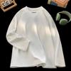 Camiseta de manga larga de terciopelo para hombre, otoño e invierno 2023, nueva ropa interior, suéter de cuello alto medio grueso