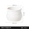 Maceta de plástico tipo porcelana con flocado de espuma, pequeña, para arreglos florales, simulación de escritorio, decoración de plantas carnosas.
