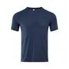 Camiseta Nueva de Hielo de Seda para Fitness de Verano para Hombre Ropa Deportiva Casual para Correr Fitness Transpirable de Manga Corta para Hombre al Aire Libre de Secado Rápido