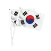 Bandera coreana de mano para el Mundial en EE. UU., Canadá y México, 14*21 cm, Bandera nacional pequeña hecha a medida con asta de plástico, Al por mayor