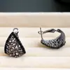 Pendientes Largos con Forma de Gota de Agua Cortada con Diamantes Super Brillantes Estilo Palacio Francés Pendientes de Lujo Accesible Pendientes de Gama Alta