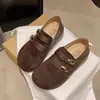 Zapatos Birkenstock de Suela Gruesa para Aumentar Altura, Completamente Cubiertos, para Mujer, Otoño 2026, Nuevos, Retro, Cómodos, Mocasines de Suela Suave