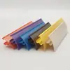 Etiquetas de precio para estanterías de supermercado de perfil de PVC personalizadas, tiras de etiquetas de colores, etiquetas de precio de clip curvas, tiras de precios publicitarias