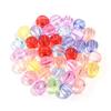 Cuentas de Calabaza Acrílicas de Colores Dulces para Joyería, Cuentas Transparentes de Linterna Cuadrada, Cuentas Sueltas para Joyería Hecha a Mano DIY