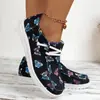Tênis de Lona Transfronteiriço Outono 2025 Feminino Comércio Exterior Tamanho Grande Sapatos Xadrez Feminino Versátil Tendência da Moda Sapatos Casuais Feminino