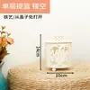 Lanterna pequena branca porta-velas de ferro, luz de ambiente romântico, ornamento decorativo suave para terraço jardim, acessório para fotografia de têxteis para casa