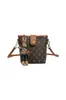 Bolso Cubo Clásico con Monograma de Alta Gama Transfronterizo para Mujer, Bolso de Mano de Lujo Ligero de Nicho, Bolso Cruzado Elegante para Oficinistas