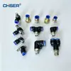 Pc8-02 Pneumático Rápido 6-01 Conector Quick-Plug Pl4-M5 Rosqueado Cotovelo Passagem Direta Conector Ajustável em Velocidade Sl10-02