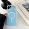 Funda Magnética para Teléfono Jelly Dos en Uno Adecuada para Apple 17Pro Magnética 16 Simple 15/14 Color Puro Estilo Ins 11