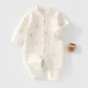 Mameluco de Bebé Algodón Sin Costuras Clase A Otoño/Invierno Traje para Gatear Mameluco para Recién Nacidos Ropa Cálida Acolchada