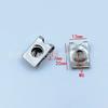 Tornillo autorroscante M6, tornillo para madera contrachapada, rosca base, tuerca para madera contrachapada, tuerca de tarjeta, tuerca de clip en forma de U galvanizada