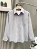 Camisa de Manga Comprida Masculina Outono/Inverno 2025 Veludo Cotelê Casual Cardigan Top Gola Reversível Solta Cor Sólida Jaqueta Camisa