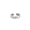 Anillo de plata de ley 925 con graffiti desgastado para mujer, alto sentido, nicho, estilo Ins, anillo de plata tailandesa, anillo de viento frío, venta al por mayor