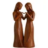 Adornos de madera creativos transfronterizos para el afecto fraternal, los regalos más vendidos para amigos cercanos, creando una atmósfera acogedora para entradas y mesas de comedor
