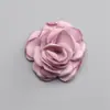 Flor de Rosa de Tela Hecha a Mano de Moda Borde Quemado Accesorios para el Cabello Tridimensional Adornos En Stock 4cm Accesorios Versátiles para Ropa Fabricante