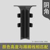 Zoclo de Aleación de Aluminio 6cm Forma de Arco Borde Recto 4cm Espesor Minimalista Lujo Ligero Zoclo Metálico Fábrica
