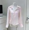 Chuwu STUDIO Alta Inteligencia También Necesita Belleza Casual Holgada Camisa de Lino 100% para Mujer Primavera Verano Ligera Transpirable