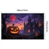 Nuevo Halloween transfronterizo suministros de decoración ambiente de fiesta escena accesorios para fotos bandera fondo banner de Halloween