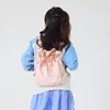 Mochila Leve da Moda Esportes ao Ar Livre Cordão Bolsa de Mão Casual Pequena Fresca Doce para o Dia a Dia Bolsa Saco